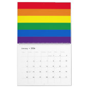 Lgbt Regenbogenstreifen Farben Lgbtq Gay Pride Fla Kalender (Jan 2026)
