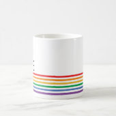 LGBT-Regenbogenstreifen für den benutzerdefinierte Kaffeetasse (Mittel)