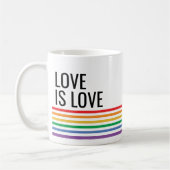 LGBT-Regenbogenstreifen für den benutzerdefinierte Kaffeetasse (Links)