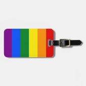 LGBT-Regenbogenstreifen Gepäckanhänger (Vorderseite horizontal)