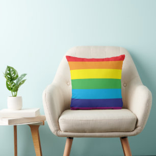 Lgbt Regenbogenstreifen Lgbt Kissen