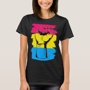 LGbt Resist Fest Vintage Hand Pansexual Flag Pan P T-Shirt
