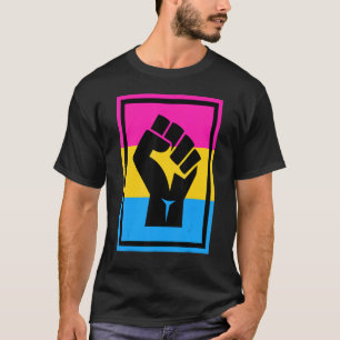 LGbt Resist Fest Vintage Hand Pansexual Flag Pan P T-Shirt