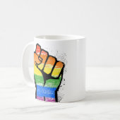 LGBT-Resistenz Frische Tasse (Vorderseite Links)