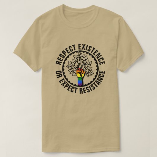 LGBT respektieren existierende oder erwartete Wide T-Shirt (Design vorne)