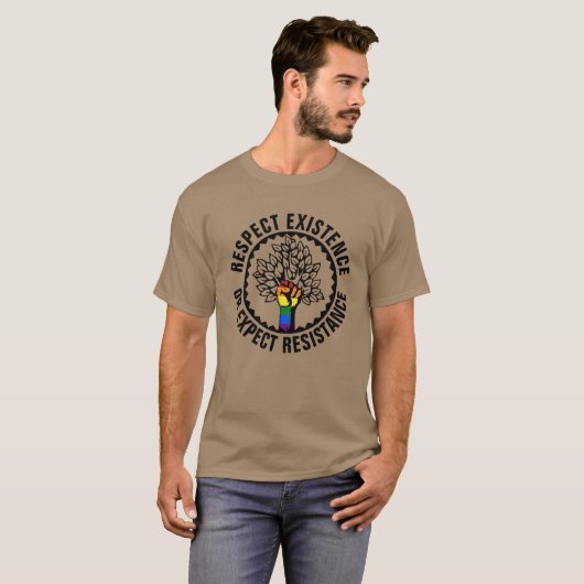 LGBT respektieren existierende oder erwartete Wide T-Shirt (Vorne ganz)