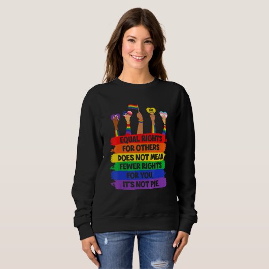 LGbt Retro Fist Liebe gleiche Rechte Es ist kein K Sweatshirt (Vorne ganz)