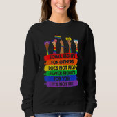 LGbt Retro Fist Liebe gleiche Rechte Es ist kein K Sweatshirt (Vorderseite)