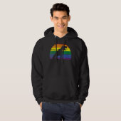 Lgbt Rex Gay Pride Lesbian Dinosaur Sunset Hoodie (Vorne ganz)