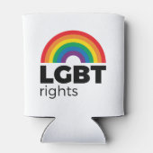 LGBT Rights Rainbow Dosenkühler (Rückseite)