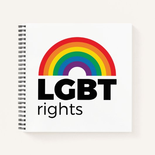 LGBT Rights Rainbow Notizblock (Vorderseite)