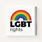 LGBT Rights Rainbow Notizblock (Rückseite)