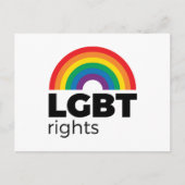 LGBT Rights Rainbow Postkarte (Vorderseite)