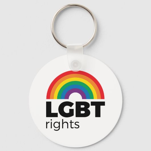 LGBT Rights Rainbow Schlüsselanhänger (Vorderseite)