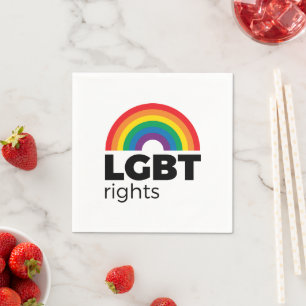 LGBT Rights Rainbow Serviette
