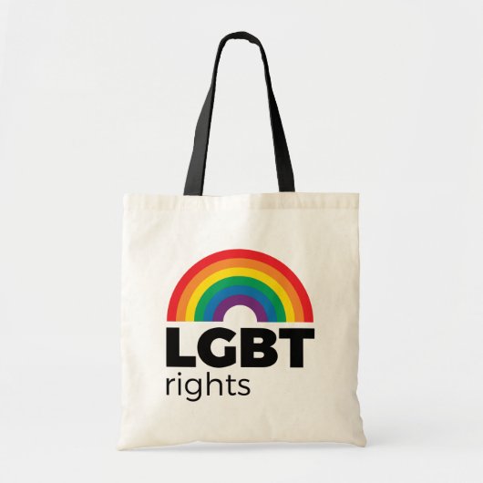 LGBT Rights Rainbow Tragetasche (Vorne)