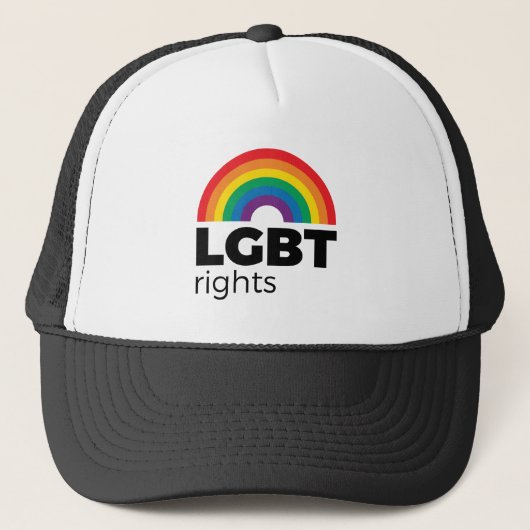 LGBT Rights Rainbow Truckerkappe (Vorderseite)