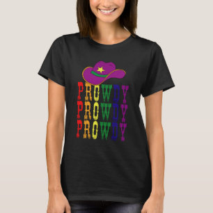 LGBT Rodeo Cowboy Cowgirl Hallo Gay Western T-Shirt