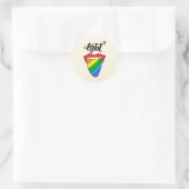 LGBT RUNDER AUFKLEBER (Tasche)