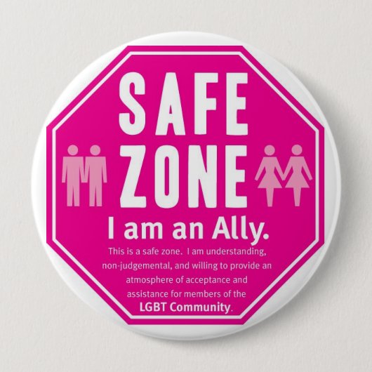 LGBT Safe-Zone Button (Vorderseite)