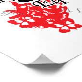 LGBT-Schleife der Schmetterlinge Poster (Ecke)