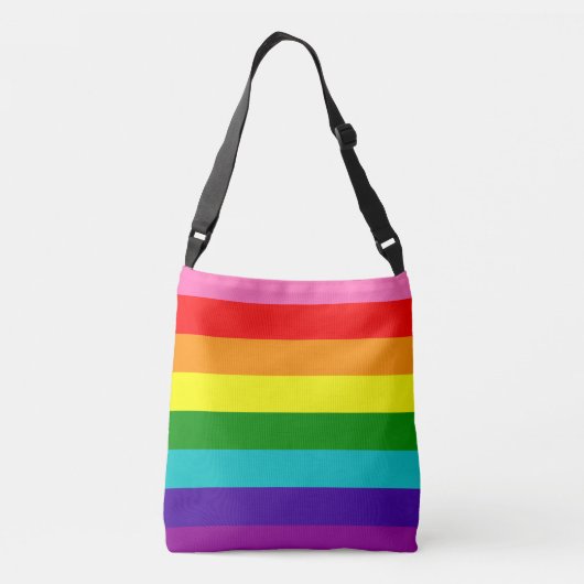 LGBT-Schwulenflagge Rainbow Tasche (Rückseite)