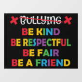 LGBT sind nett Fensteraufkleber (Blatt)