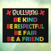 LGBT sind nett Fensteraufkleber (Blatt 3)