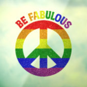 LGBT sind vorbildlich Fensteraufkleber (Blatt 3)