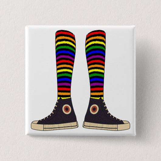 LGBT Socken Button (Vorderseite)