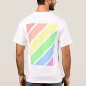 LGBT Soft Pastel Gay Pride Rainbow Colors  T-Shirt (Rückseite)