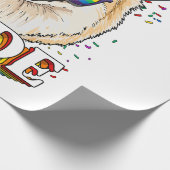 LGBT Spitz Gay Pride LGBTQ-Regenbogenflagge Geschenkpapier (Ecke)