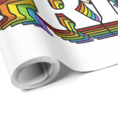 LGBT Spitz Gay Pride LGBTQ-Regenbogenflagge Geschenkpapier (Rolleneckpunkt)