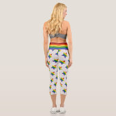 LGBT-Star-Glitzer Capri Leggings (Rückseite)