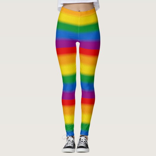 LGBT-Stolperfarbstriche Leggings (Vorderseite)