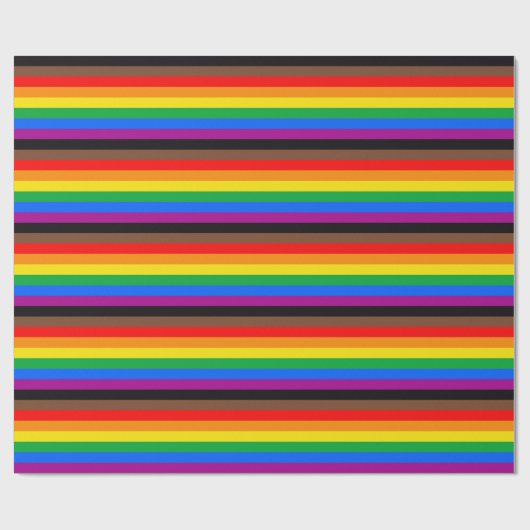 LGBT-Stolperflagge 8-Streifen Geschenkpapier (Flach)