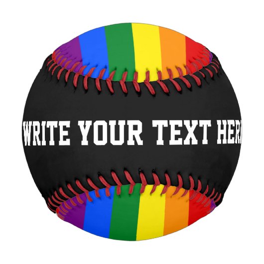 LGBT-Stolperflagge Baseball (Rückseite)