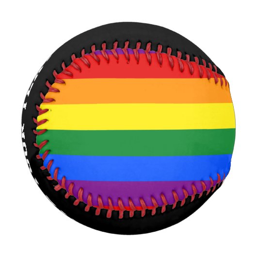 LGBT-Stolperflagge Baseball (Vorderseite Links)