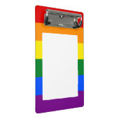 LGBT-Stolperflagge Mini-Zwischenablage Mini Klemmbrett (Schrägansicht)