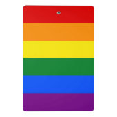 LGBT-Stolperflagge Mini-Zwischenablage Mini Klemmbrett (Rückseite)