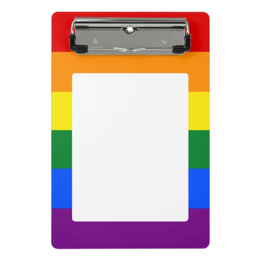 LGBT-Stolperflagge Mini-Zwischenablage Mini Klemmbrett (Vorderseite)