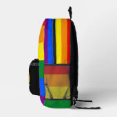 LGBT-Stolperflagge und Regenbogen mit benutzerdefi Bedruckter Rucksack (Rechts)