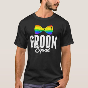 LGBT Stolz Bräutigam Truppe Schwule Junggesellenpa T-Shirt
