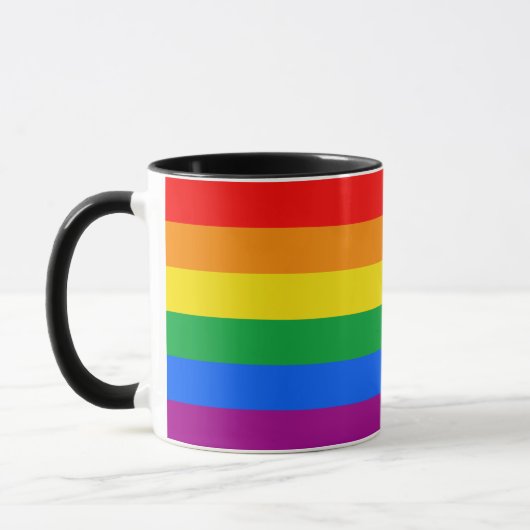 LGBT Stolz-Flagge/Regenbogen-Flagge Tasse (Links)