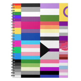 LGBT Stolz-Flaggen-Collage Notizblock