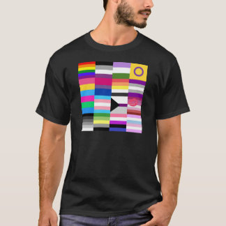 LGBT Stolz-Flaggen-Collage T-Shirt