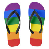 LGBT Stolz-Flaggen-Regenbogen-Farben Badesandalen (Fußbett)