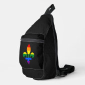 LGBT-Stolz fleur-de-lis Crossbody Bag (Rechte Ecke)