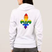 LGBT-Stolz-fleur-de-lis Hoodie (Rückseite)