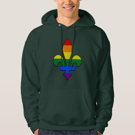 LGBT-Stolz-Fleur-de-lis Sweatshirt (Vorderseite)